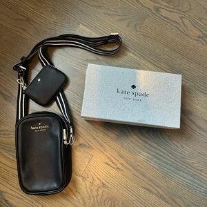 Kate Spade Leather Cross Body Phone Case - Brand New
